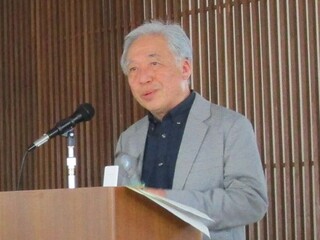 写真2 臼澤茂明氏による講演